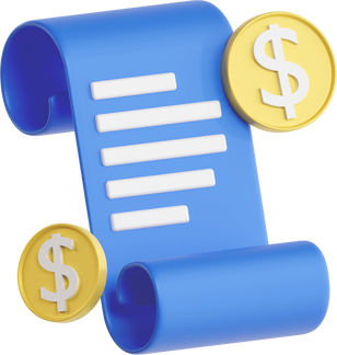 3D Invoice Illustration